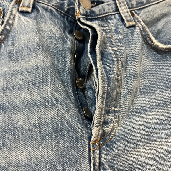 Aritzia Denim Forum The BF High Rise Loose Denim Blue Jeans - Picture 5 of 7